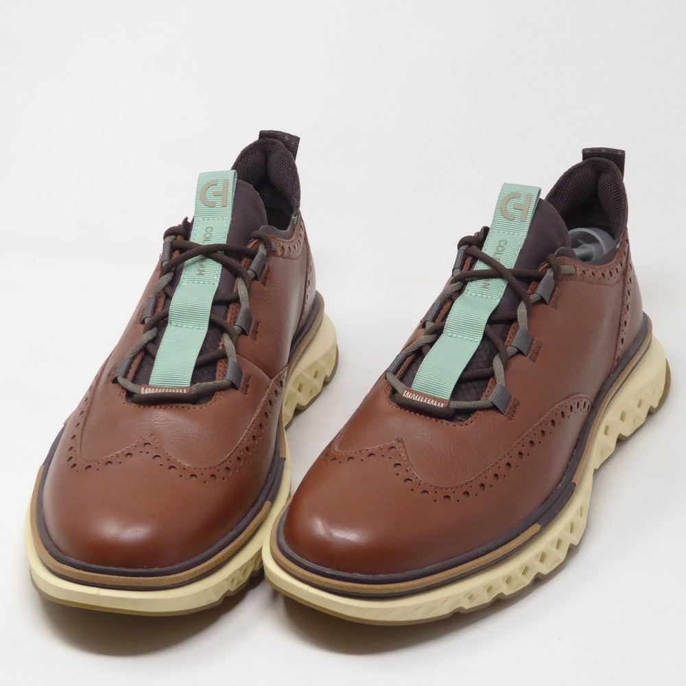 Cole Haan Mens 5.Zerogrand Wingtip Oxford British Tan Leather C36511 Size 13 - Picture 4 of 10